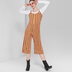 Yellow NW striped jumpsuit/romper